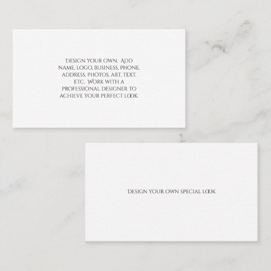 独自のフローラモダン抽象芸術写真ロゴの作成  名刺 (正面/裏面)