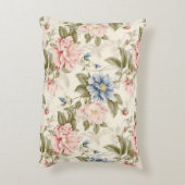 独自のフローラヴィンテージアートパターンの作成 アクセントクッション (裏面(縦))