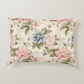 独自のフローラヴィンテージアートパターンの作成 アクセントクッション (裏面)