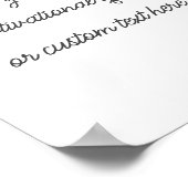 独自のフローラ水カラー引用文ポスターの作成 ポスター (角)