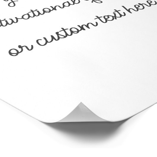 独自のフローラ水カラー引用文ポスターの作成 ポスター (角)