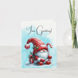 独自のフワフワのペパーミントクリスマス格言の作成 シーズンカード