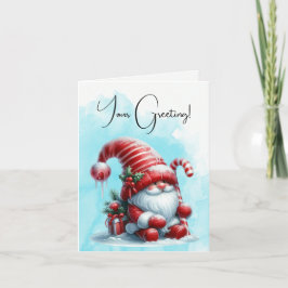 独自のフワフワのペパーミントクリスマス格言の作成 シーズンカード