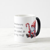 独自のフワフワのペパーミントクリスマス格言の作成 モーフィングマグカップ (正面右)