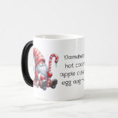 独自のフワフワのペパーミントクリスマス格言の作成 モーフィングマグカップ (正面左)