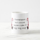 独自のフワフワのペパーミントクリスマス格言の作成 モーフィングマグカップ (中央)