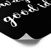 独自のブラシスクリプトの手書きポスターを作成する ポスター (角)