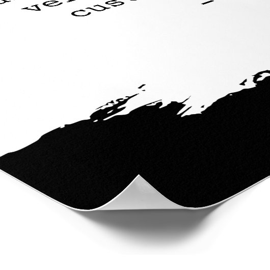 独自のブラシストロークを作成するカスタム引用文 ポスター (角)