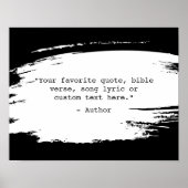 独自のブラシストロークを作成するカスタム引用文 ポスター (正面)