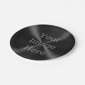 独自のブラシ付きラジアルジェットブラックメタルを作成する ペーパープレート (アングル)