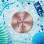 独自のブラシ付きラジアルバラ金ゴールドメタルを作成 ペーパープレート (パーティー)