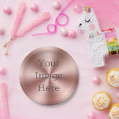 独自のブラシ付きラジアルバラ金ゴールドメタルを作成 ペーパープレート (パーティー)