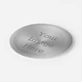 独自のブラシ付きラジアルプラチナ銀を作成 ペーパープレート (アングル)