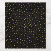 独自のブラックと空白の金ゴールドの作成 ワインラベル (シングルラベル)