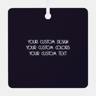 独自のブラックのカスタム作成 メタルオーナメント