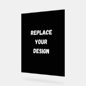 独自のブラックカスタムデザインを作成する アクリルサイン (傾斜)