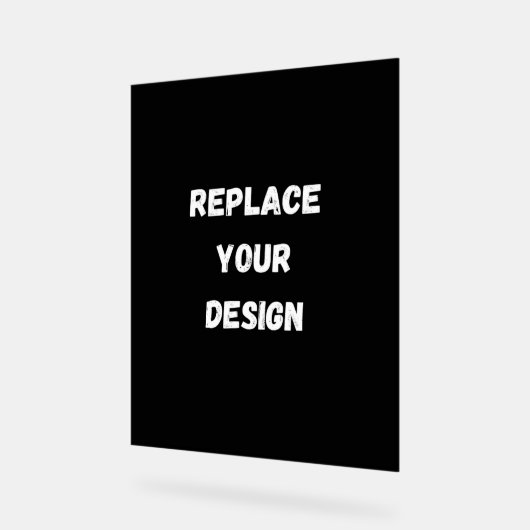 独自のブラックカスタムデザインを作成する アクリルサイン (傾斜)