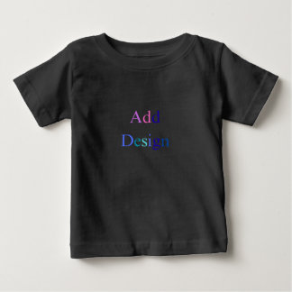 独自のブラックカスタムデザインを作成する ベビーTシャツ