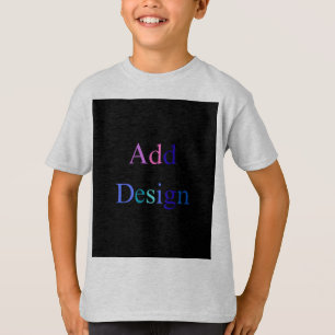 独自のブラックカスタムデザインを作成する Tシャツ