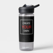 独自のブラックジムを作成する，フィットネス/カスタム ウォーターボトル (左面)