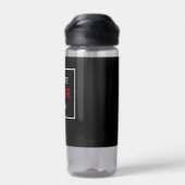 独自のブラックジムを作成する，フィットネス/カスタム ウォーターボトル (背面)