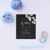 独自のブラックセージのユーカリの結婚作成 チラシ (シングル)