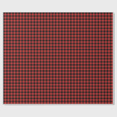 独自のブラックバッファローチェックを作成 ラッピングペーパー (フラット)