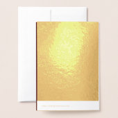 独自のブルゴーニュをエレガント作成 箔カード (裏面封筒付き)