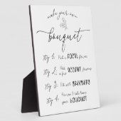 独自のブーケバーを作成 フォトプラーク (側面)