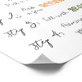 独自のブーケバーを作成 ポスター (角)