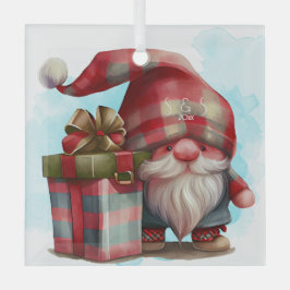 独自のプレイドクリスマス格言の作成 ガラスオーナメント