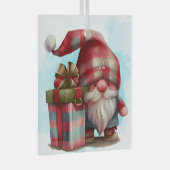 独自のプレイドクリスマス格言の作成 ガラスオーナメント (正面右)