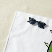 独自のプレミアム品質のクロックロゴビーチタオル ビーチタオル (インサイチュ)