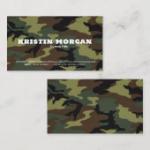 独自のプレミアム品質迷彩柄パターンの作成 名刺 (正面/裏面)