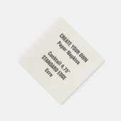 独自のプレーンエッジカクテル紙ナプキンスを作成 スタンダードカクテルナプキン (角)