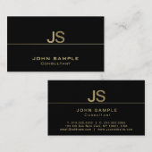 独自のプロフェッショナルのモダン作成エレガント 名刺 (正面/裏面)