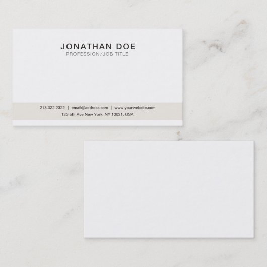 独自のプロフェッショナルの作成 名刺 (正面/裏面)