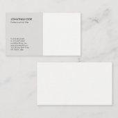 独自のプロフェッショナルを作成する 名刺 (正面/裏面)