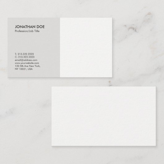 独自のプロフェッショナルを作成する 名刺 (正面/裏面)