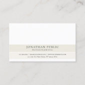 独自のプロフェッショナルモダンを作お洒落成 名刺 (正面)