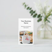 独自のプロモーションQRコードフォトロゴの作成 名刺 (スタンド正面)