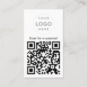 独自のプロモーションQRコードフォトロゴの作成 名刺 (裏面)