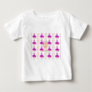 独自のベビーおもしろいライオンCubを作成文字デザイン ベビーTシャツ
