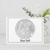 独自のベビーシャワー招待状の作成 招待状 (スタンド正面)