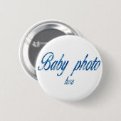 独自のベビー写真の作成 缶バッジ (正面&裏面)