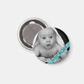 独自のベビー写真名磁石を作成 マグネット (正面/裏面)