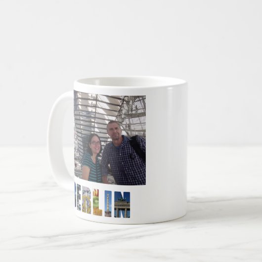 独自のベルリンを作成ドイツ休暇の写真 コーヒーマグカップ (正面左)