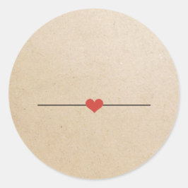 独自のベージュのクラフトクラシックラウンドステッカーを作成 ラウンドシール