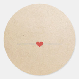 独自のベージュのクラフトクラシックラウンドステッカーを作成 ラウンドシール