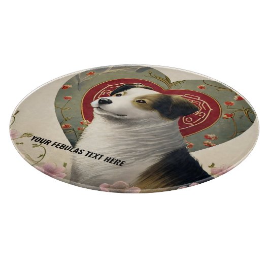 独自のペットパーソナライズされたフォトカスタム文字の作成 カッティングボード (角)